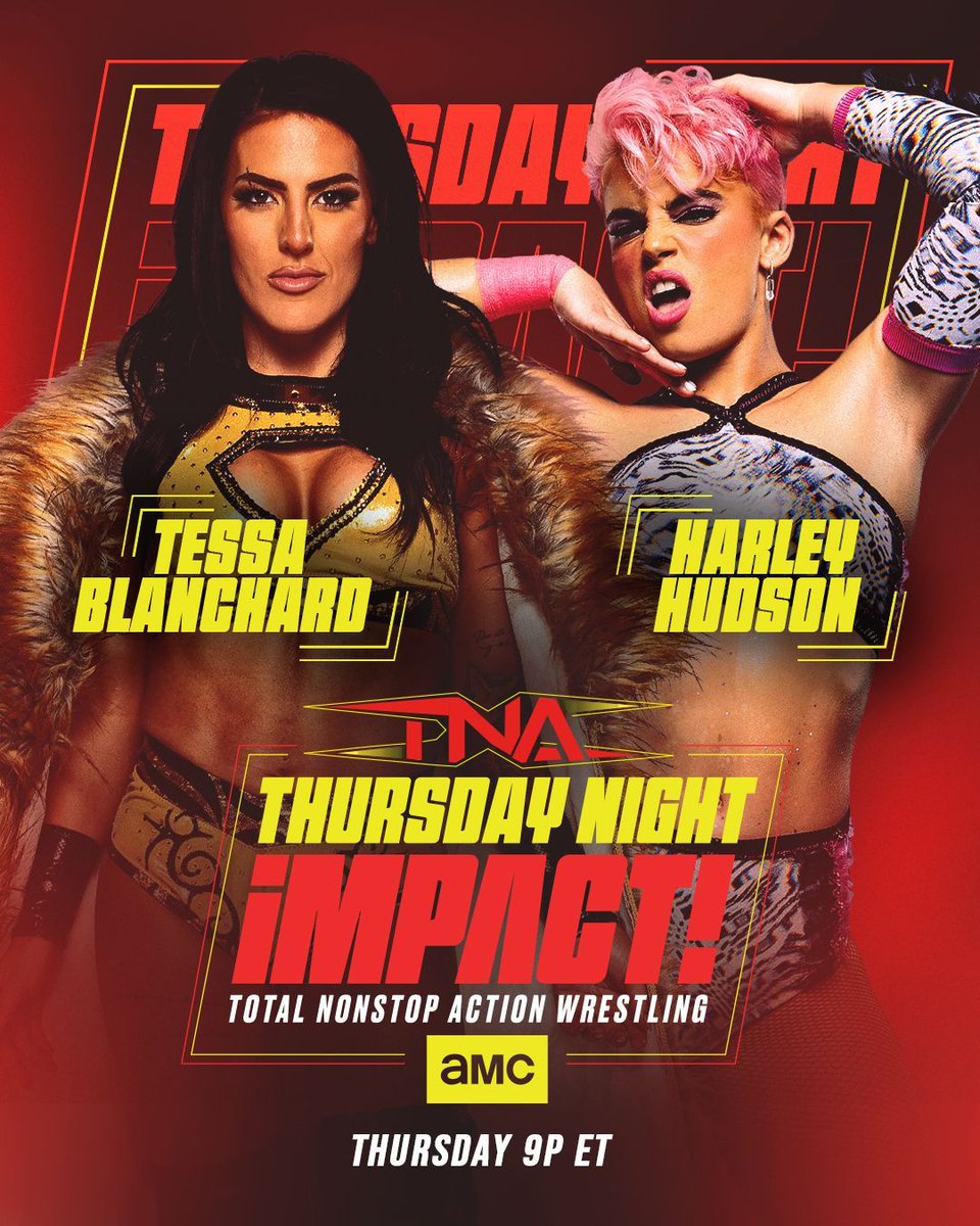 ProWrestlingG's tweet photo. This Week on #TNAiMPACT
💥@T3SSABLANCHARD takes on @harleyhudsonx
Watch on DAZN – Stream on @TNAPlusApp and @Sportsnet 360 and on Demand !!
#TNAiMPACT #TNAUK #PWGfansANTHEM #IMPACTonYOUTUBE #IMPACTonAMC #TNAWrestling #MACLIN #Wrestling #ProWrestlingG https://t.co/Fyyz4RURxp