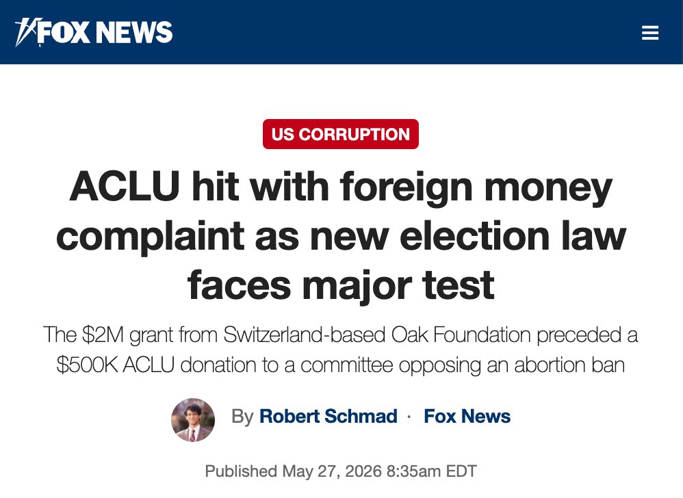 jasonwsnead's tweet photo. NEW: @apublictrust filed a complaint with @AGCHanaway pressing Missouri to investigate two left-wing nonprofits that violated the state’s new foreign funding ballot measure law. 🧵 https://t.co/5CpCsFomOe