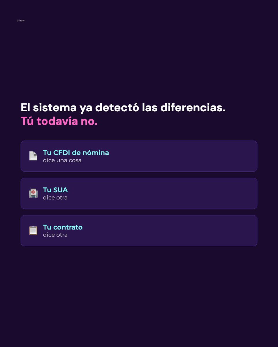 Galahrmx's tweet photo. 2026 es el año para prepararte. ⚠️

En 2027 empieza la supervisión digital laboral.

La STPS ya cruza información de:
📊 SAT
📊 IMSS
📊 INFONAVIT https://t.co/cBIzV6FP2i