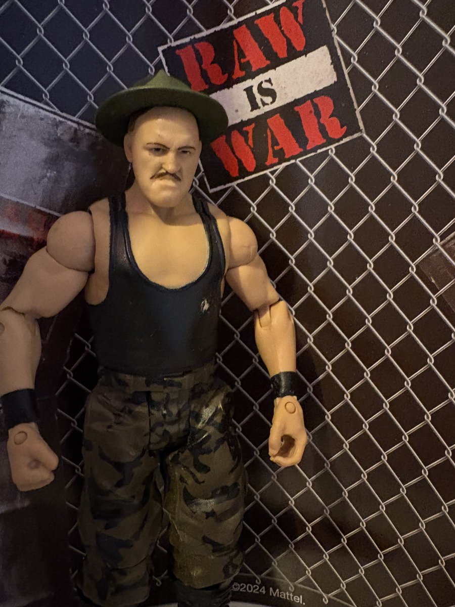 realanthonybird's tweet photo. Day 147 of the 365 toy photo challenge, I’ll be posting a photo of an action figure or toy. Featuring Sergeant Slaughter. #toyphotography #toyphotographychallenge #toyphotography365 https://t.co/8Ygkr9wJ61