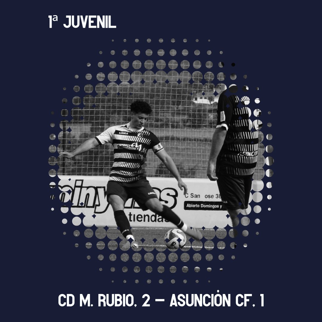 AsuncionCF's tweet photo. 1ª juvenil. 
CD M. Rubio, 2 - Asunción CF, 1.

📸📸https://t.co/1jmMeI5L85 https://t.co/eeoFWOyA62