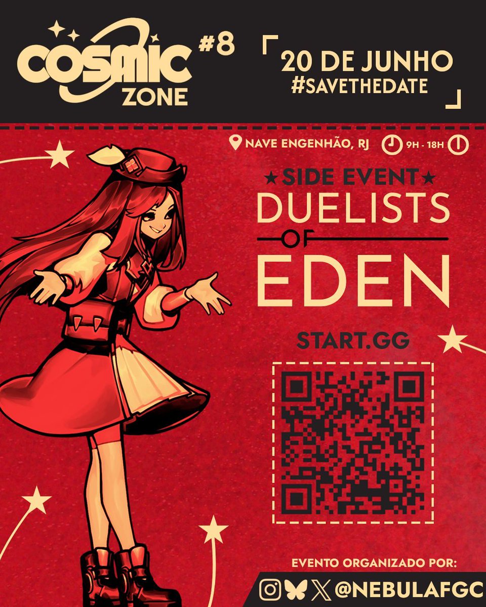 DuelistsBrasil's tweet photo. DE VOLTA AO RJ!
Duelists estará na próxima edição do Cosmic Zone!

MAIS INFORMAÇÕES EM:
🔗https://t.co/GcRsJJj48y https://t.co/Eetu87UYIy