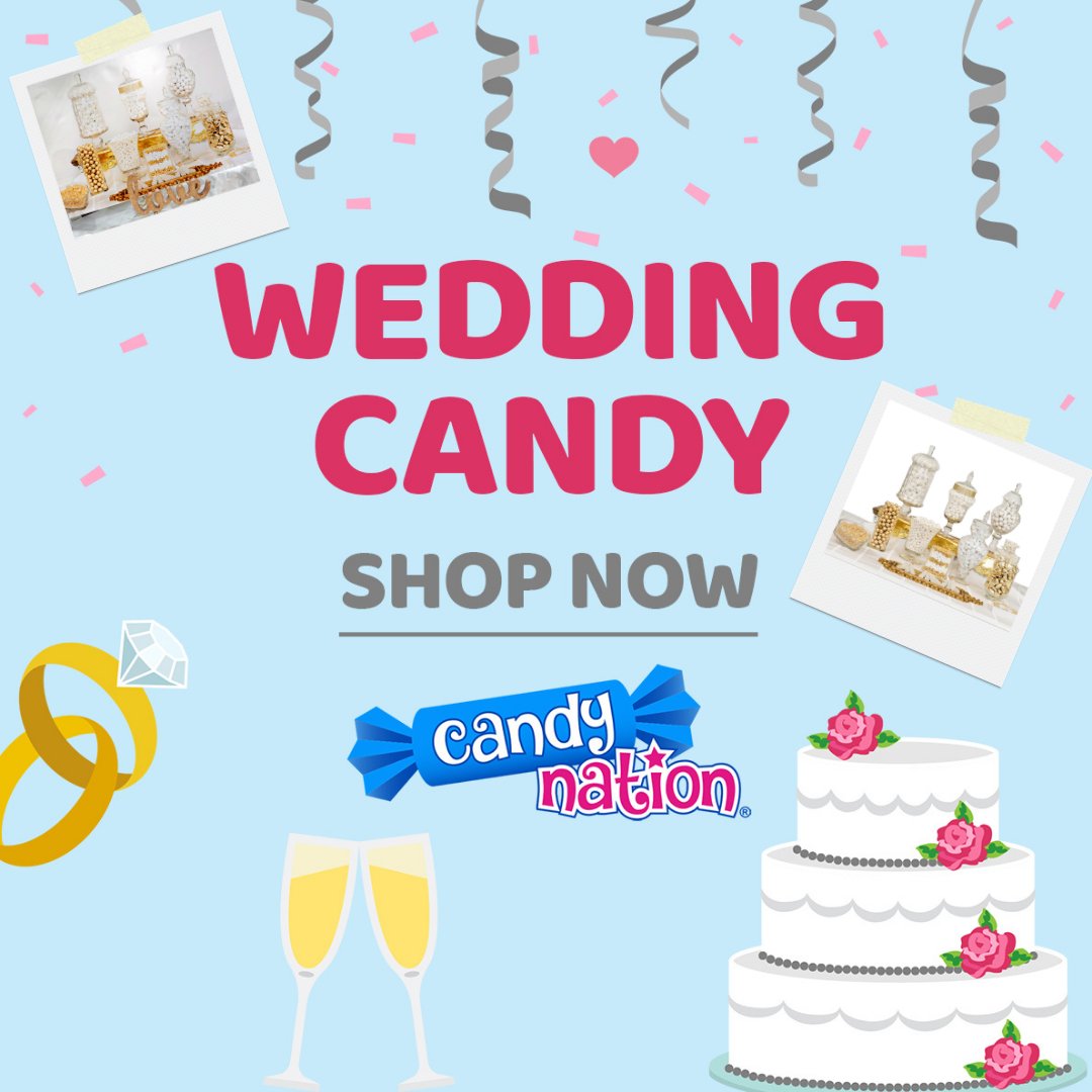 CandyNationLLC's tweet photo. 💍🍬 Sweeten your big day with a custom wedding candy buffet! Match your wedding colors with candies, chocolates &amp; gummies guests will love ✨ 
https://t.co/VL4tjQLFG4
#WeddingCandy #CandyBuffet https://t.co/bsTc93o46x