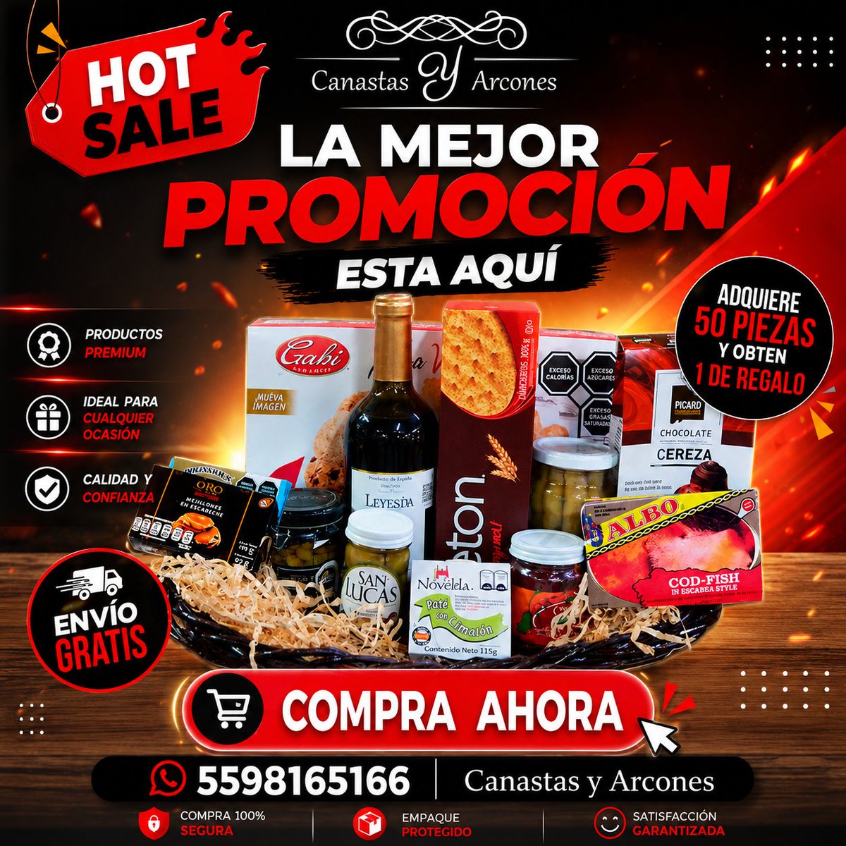arconesmx's tweet photo. 🚨 ¡Tenemos la mejor promoción para ti! 🚨
Adquiere 50 piezas y obtén 1 de regalo (del mismo modelo). 🎁✨
¡Aprovecha esta oportunidad y haz tu pedido hoy mismo! 📲 https://t.co/W1icPjPixI