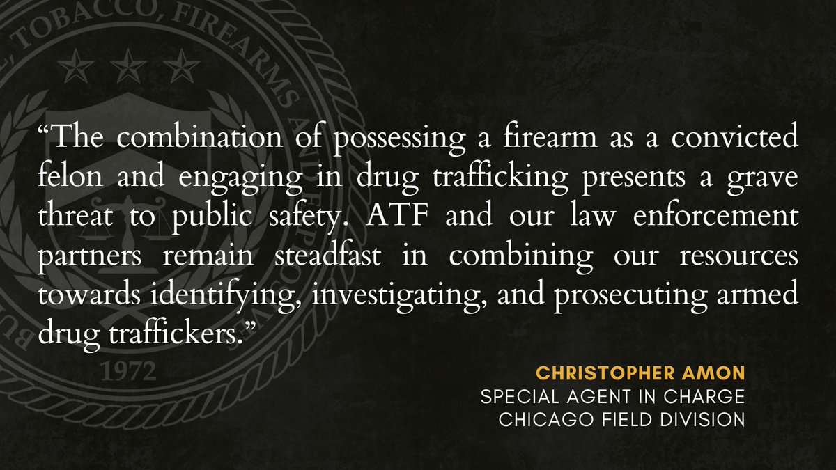 ATF_Chicago's tweet photo. CASE UPDATE: Justin Ring, 37, of Hobart, IN was sentenced to 168 months in federal prison and 5 years of supervised release after pleading guilty to drug trafficking and firearm offenses. During a January 2025 traffic stop, Ring was found with methamphetamine, cocaine, fentanyl, and a handgun. Additional narcotics and another firearm were later recovered from his hotel room. Ring was prohibited from possessing firearms due to prior felony convictions. Read more here: https://t.co/9xokAH7QkU

@USAO_NDIN @DEACHICAGODiv