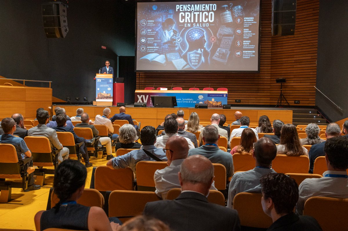 SEEIC_Spain's tweet photo. 🧠 José Manuel López Nicolás inaugura #SEEIC2026 con una ponencia sobre innovación científica, pseudociencia y pensamiento crítico en salud.

Ciencia, evidencia y divulgación rigurosa frente a la desinformación.

#TecnologíaSanitaria #SaludDigital https://t.co/DRbk5E0cNa