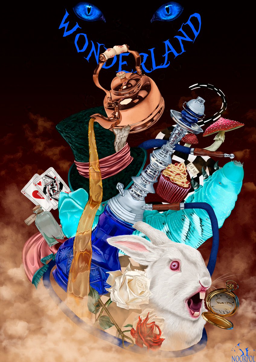 Leo_NOORPOL's tweet photo. Alice in Wonderland
-Digital painting. https://t.co/7LLLar54Nl