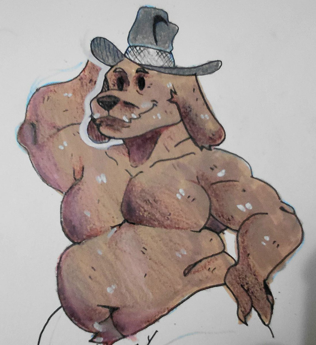 JustAMushrooms's tweet photo. i haven´t draw anything in a while, so take this samuel dog (Aka sam from sam &amp; max) https://t.co/tAYPwEw5eX