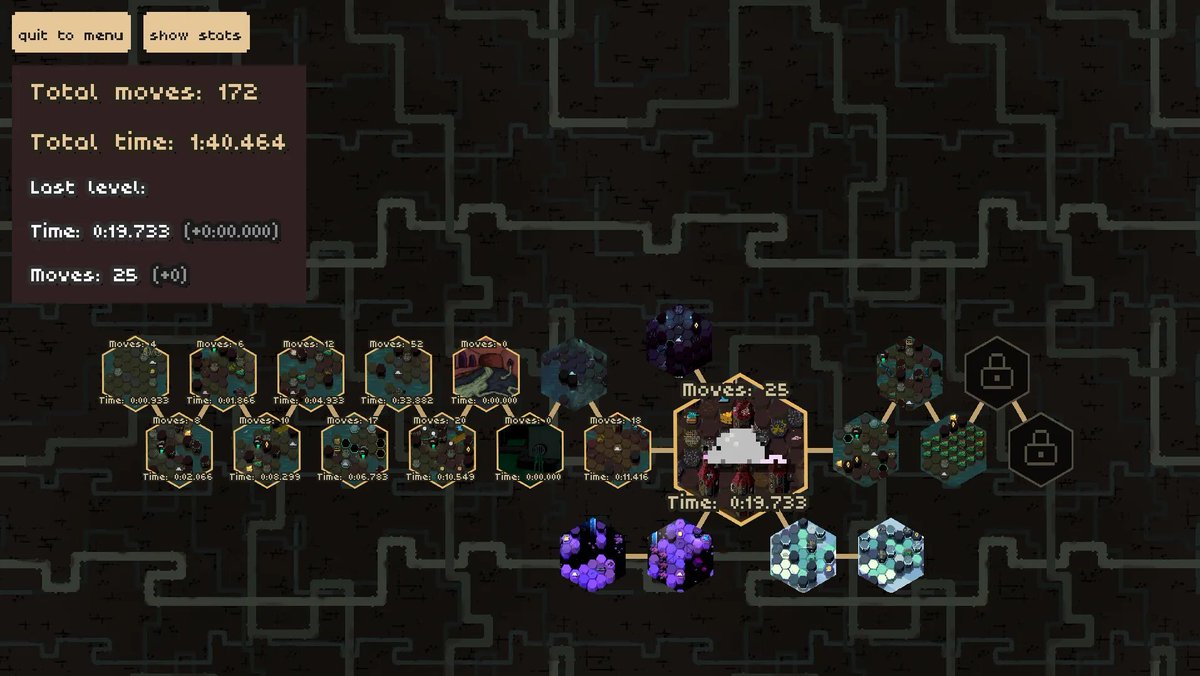 seven_rats_dev's tweet photo. Small patch with time/move counters and bugfixes coming out today (or tomorrow for your timezone).

You can now try speedrunning IRE demo. I think sub 5min is possible...

#gamedev #indiedev #godot https://t.co/3e6CEgp7t8