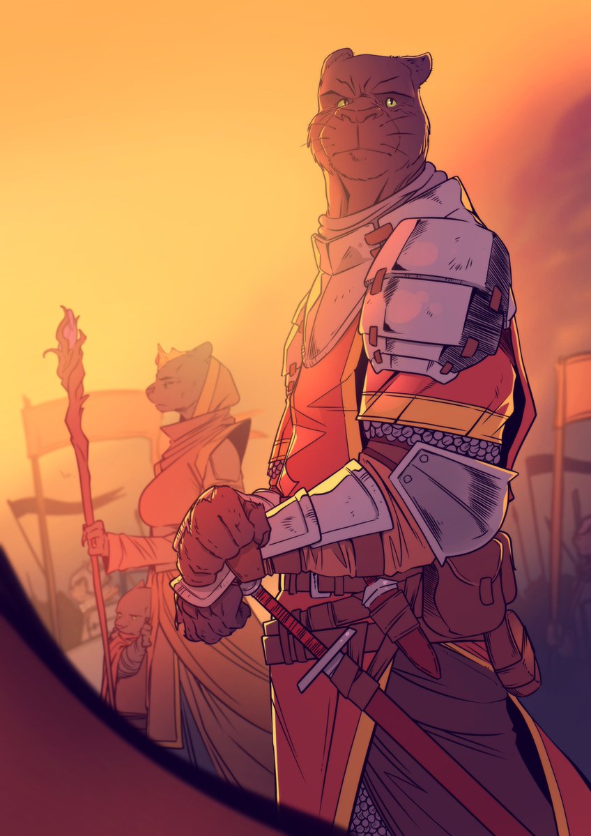 niroj28's tweet photo. The panther army is on the move!

Had a lot of fun with this one, trying something different from the lighting/coloring situation than the tiger ninja :D https://t.co/LBJLfR8ks9
