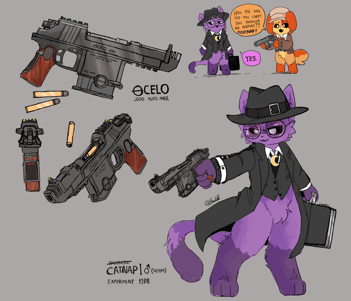 Azertalel's tweet photo. [Starless AU]

Well.. If I'm going all borged out with cyberwares. I might as well create something unique from scratch for CatNap instead..
Does it makes any sense? I dunno. 
Would It kicks like a mule? definitely.

#catnap #catnaptwt #smilingcritters #smilingcrittersAu https://t.co/J6J8FDLk0Z