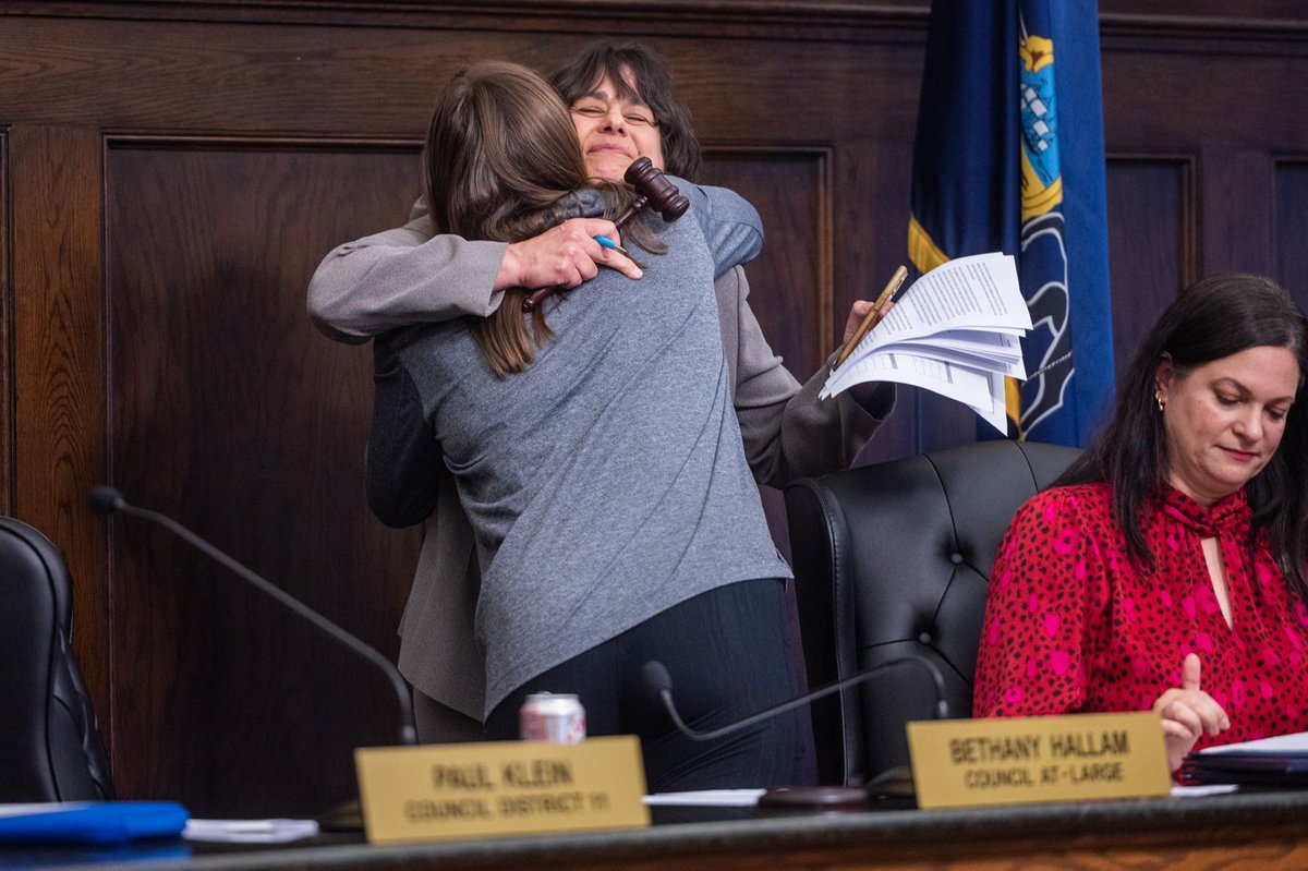 PublicSourcePA's tweet photo. Allegheny County Council chose Michelle Naccarati-Chapkis as its president Tuesday, capping a dramatic month in local politics during which Pat Catena resigned the presidency amid criticism over a controversial campaign mailer. 
https://t.co/TLcxqxRc9f https://t.co/yRMX7pYoT1