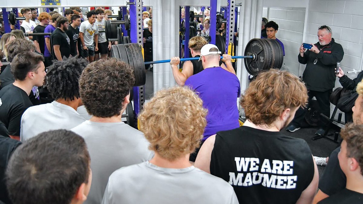 _cohenjones's tweet photo. Liftathon complete. Squat: 550 Deadlift: 515x2 Power Clean: 250 Bench: 295 Huge thank you to our program, coaches, teammates, family, and everyone who supported us along the way. Blessed to be surrounded by people that push me to be better every day.@MaumeePantherFB  #WIN #EARNIT https://t.co/e5o6La383e