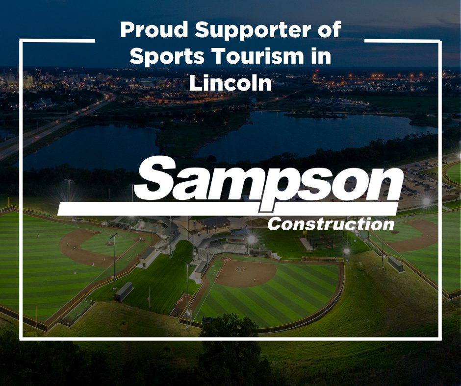 VisitLincolnNE's tweet photo. Thank you to Sampson Construction for their support of growing sports tourism in Lincoln and Lancaster County!👏 Sampson Construction is a Nebraska-based contractor with 70+ years of experience delivering quality projects across 18 states. Learn more at https://t.co/iyfbSpV3EQ https://t.co/GItDD0O0Vy
