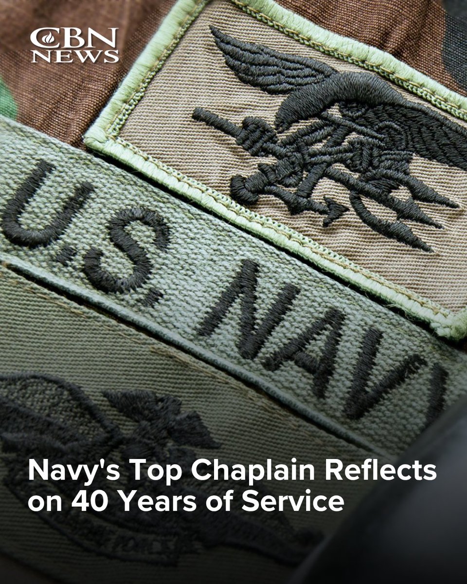 CBNNews's tweet photo. For more than four decades, Rear Adm. Gregory Todd has served alongside Sailors, Marines, and Coast Guardsmen, through times of peace and war. Now, the Navy Chief of Chaplains, prepares for a new season: retirement.

Adm. Todd recently sat down with CBN News National Security Correspondent, Caitlin Burke, reflecting on faith, service, sacrifice, and the calling that kept him in uniform for more than 40 years.

His story here: https://t.co/rYIs2ki9FY