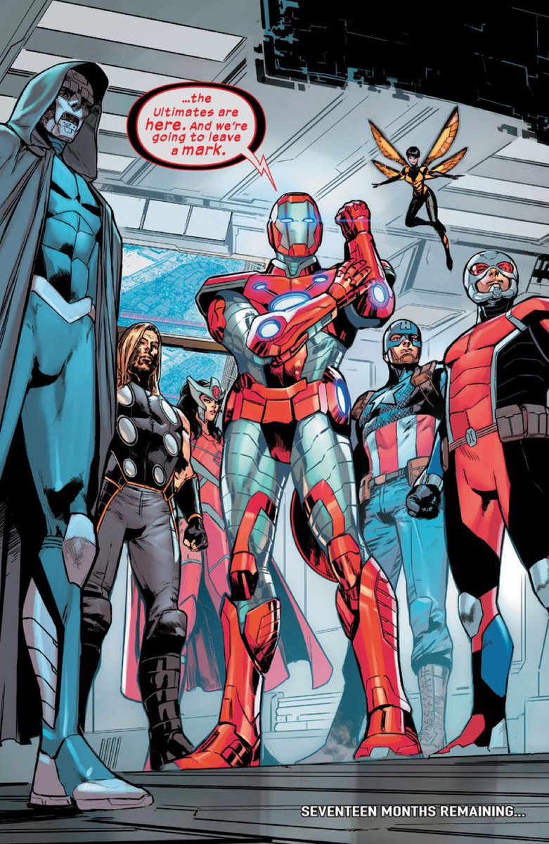 CaseyMLoving's tweet photo. With the final issue out today, @DenizCamp’s ULTIMATES deserves to go down as one of the greatest 24-issue stretches we’ve ever seen at the Big 2. Always one of the most urgent &amp; intelligent books on the shelf

I’m sad to say goodbye to 6160, but so grateful for this comic https://t.co/rkwbVuXHhM