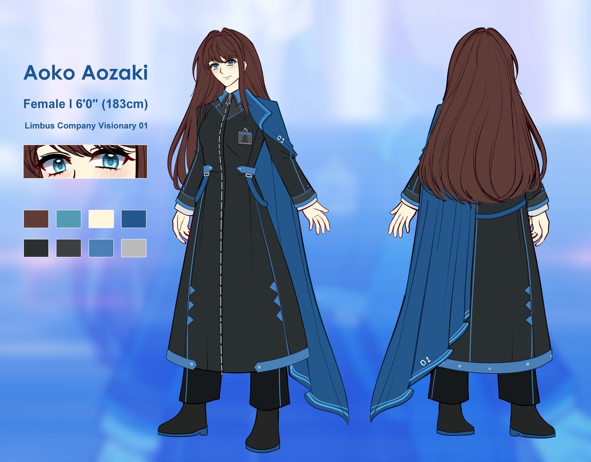 LCVisionary01's tweet photo. "Regrets aren't something you have... They're something you get rid of!"

[Introducing Limbus Company Visionary 01: Aoko Aozaki.] https://t.co/pey5x3vGYG