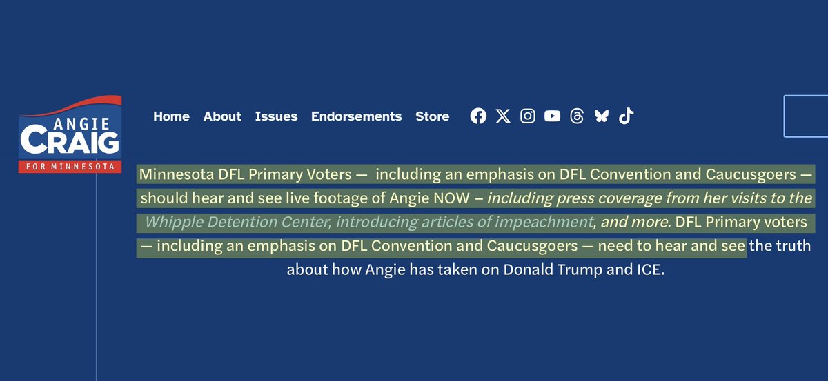 DemocraticLGs's tweet photo. Angie Craig is downplaying the DFL convention on her way out the door, after having her Republican-funded dark money super PACs spend MILLIONS targeting DFL delegates and caucusgoers.

Now that she’s dropping out, suddenly the convention doesn’t matter? Please.

She lit millions on fire and has absolutely nothing to show for it.