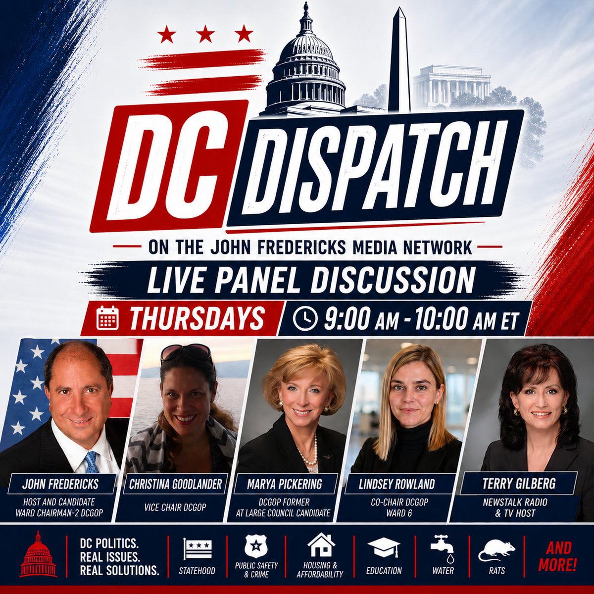 jfradioshow's tweet photo. #JFRS #THURSDAY #GodzillaOfTruth 

6:00 AM -10:00 AM ET  |  LINE-UP - Watch Live at https://t.co/PKkmw24TXc

7:05 AM ET @danoxochsner
7:35 AM ET @christine4nj
8:05 AM ET @JoelMartinRubin
8:35 AM ET Wilhelmina Brooks
9:00 AM ET @cmgoodlander @maryapickering @lrlobbying @terrygilberg #DCDISPATCH 

Taking Your Calls!!! 888-480-JOHN (5646)

Download the APP at:
https://t.co/x73b5KVQCo

Stream Live on #GettrLIVE @jfradioshow
https://t.co/EymSgYn10A