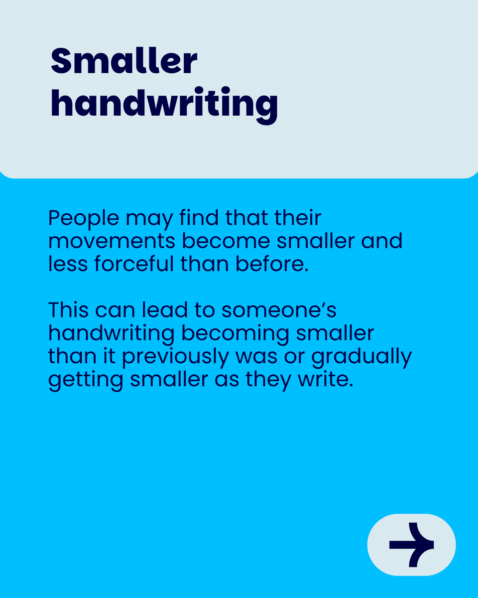 ParkinsonsUK's tweet photo. Tremors, muscle stiffness and slowness of movement are common early symptoms of Parkinson’s. But there are many more potential early signs.  

If you are concerned that you, or someone you love, may have Parkinson’s speak to your GP. Find out more: https://t.co/TzLTsRnMhn https://t.co/4QJYJ5BgPX