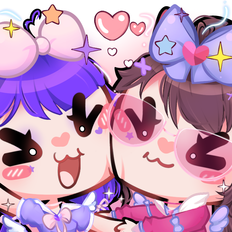 Puinessa's tweet photo. magical girlies ych 💜🩷✨ https://t.co/xMvgFGmzG2
