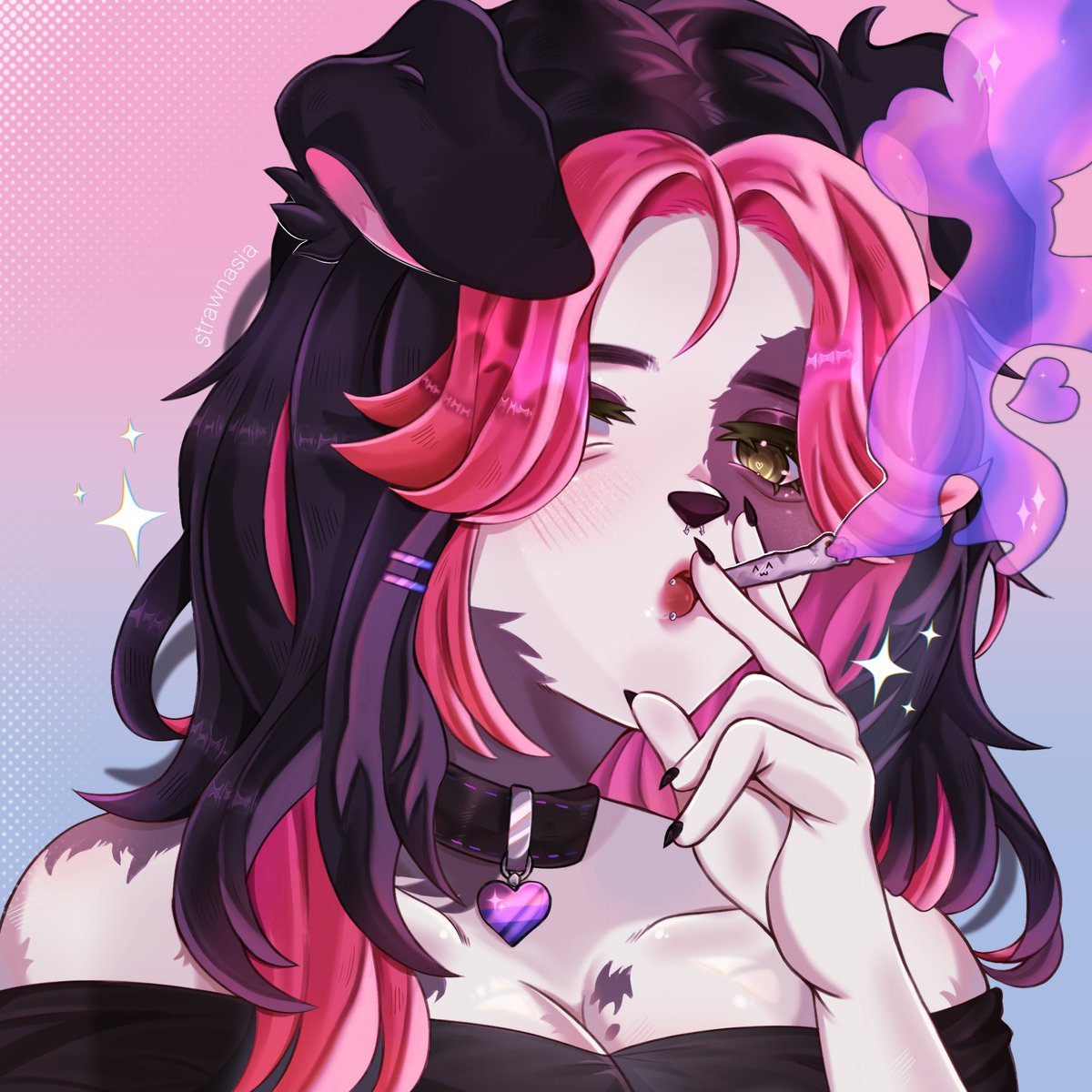 strwnsia's tweet photo. pride smoke icon 4 @KKalekaa ^_^
                         🩷💜💙
dm me if you want one too! $55 per slot♡
 #furry #furryart  #artmoots https://t.co/DplrRM88qS