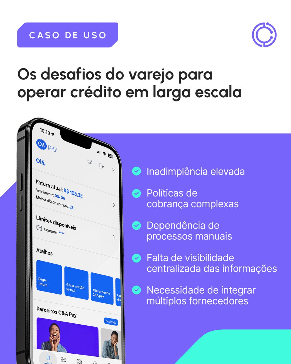 celcoinbr's tweet photo. Em apenas 3 meses, implementamos a infraestrutura de Gestão de Ativos e Cobrança da Celcoin no C&amp;A Pay, que hoje opera mais de 9 milhões de cartões digitais com eficiência e escala.

O resultado? https://t.co/lp6iQYWpj9