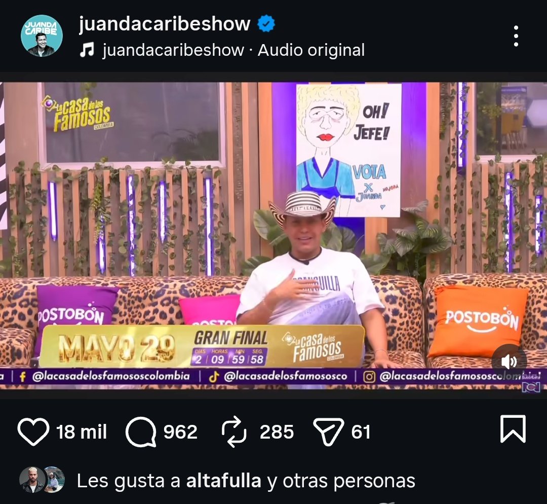 cass_valen's tweet photo. Cada vez más personas se suman al apoyo de Juanda, vamos pa' lanteee 🦈💙🫶🏻
#LaCasaDeLosFamososCol3 
#lacasadelosfamososcolombia 
#JuandaCaribe https://t.co/Wh8DWfMMfI
