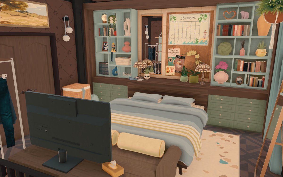 lilybelllesbian's tweet photo. My first #Paralives build is complete!! Brownstone inspired home in this tiny lot I saw! Build mode is soo good it's singing a sirens song to me to build even more....We are SO BACK 😝 https://t.co/NsuI6qgP79