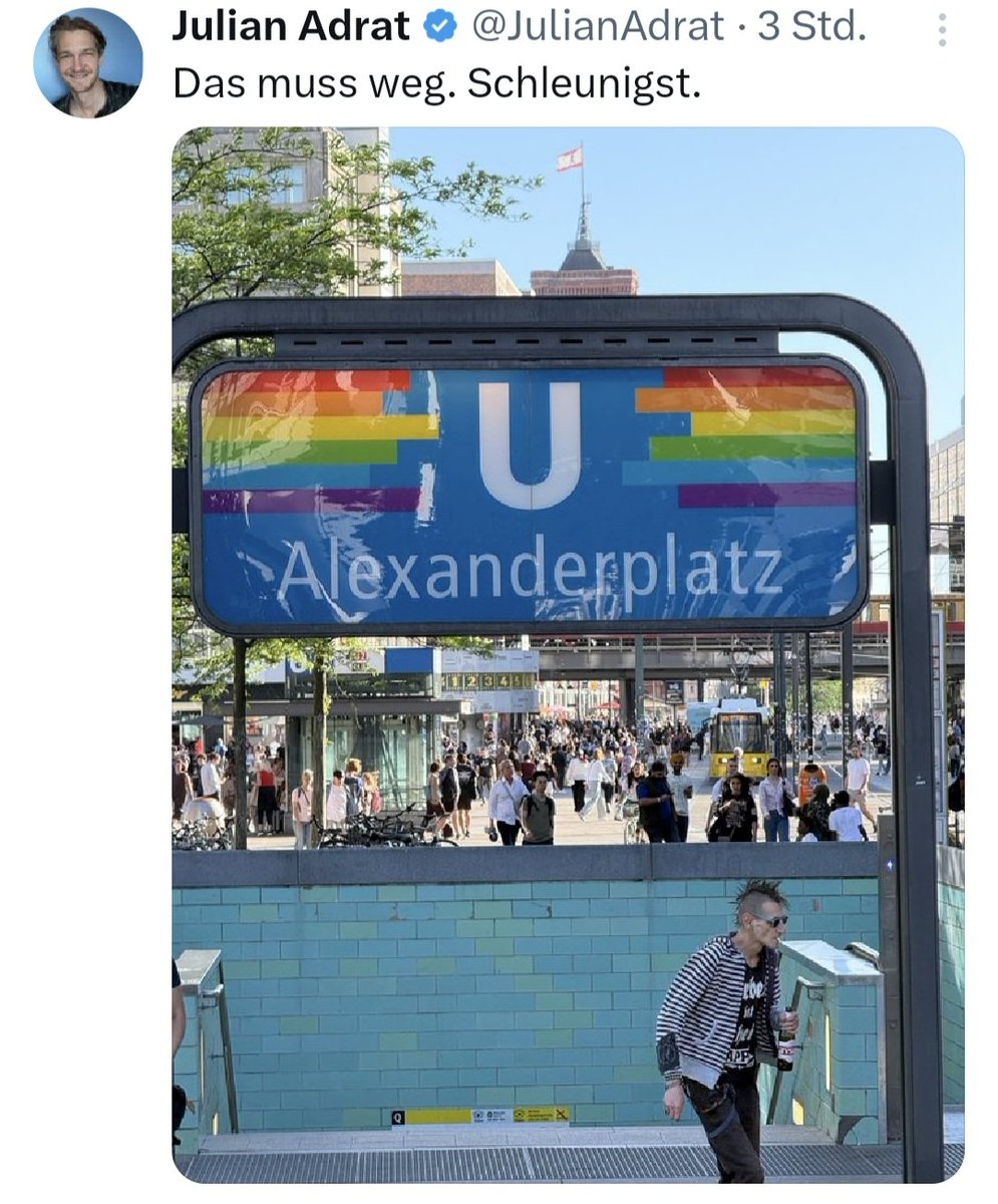JenalTanja's tweet photo. Und hier sehen wir wieder, dass die AfD-Positionen alles in Einheitsbraun" färben möchte, weil kl. Homophobe Astlöcher sich permant von 🏳️‍🌈 getriggert fühlen.
 #hodenkobolde https://t.co/oPMaRhWvLG