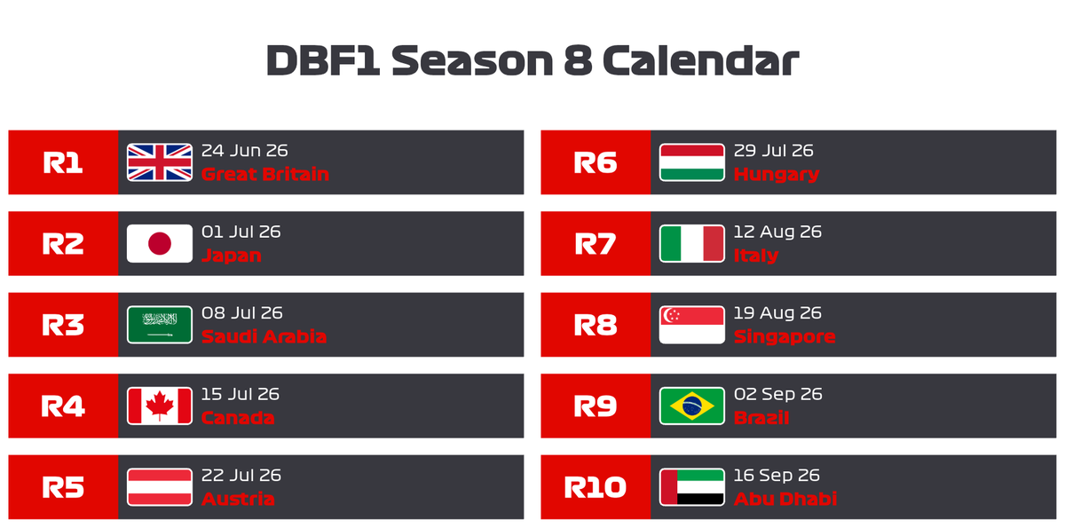SportsDBTV's tweet photo. #DBF1 Calendar release day! https://t.co/kOogRUetQE