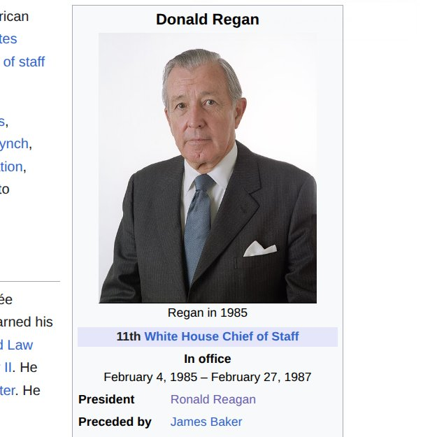 PunishedRWR's tweet photo. It's so goofy Ronald Reagan had a chief of staff called 'Donald Regan' https://t.co/Rk7EuN8Kas