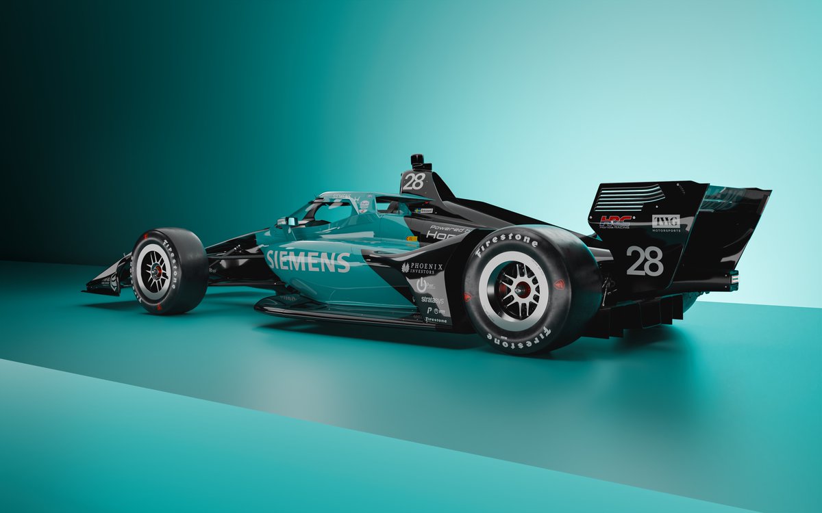 AndrettiIndy's tweet photo. The No. 28 debuts a fresh look on the streets of Detroit 👀🏁

@SiemensUSA https://t.co/coEhCQvB0b