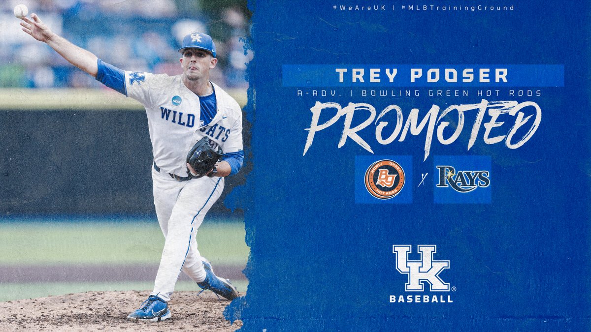 UKBaseball's tweet photo. Let's go, POOS!

@PooserTrey joining some old friends with the @BGHotRods!

#CatsinthePros https://t.co/U2nAnF4Evv