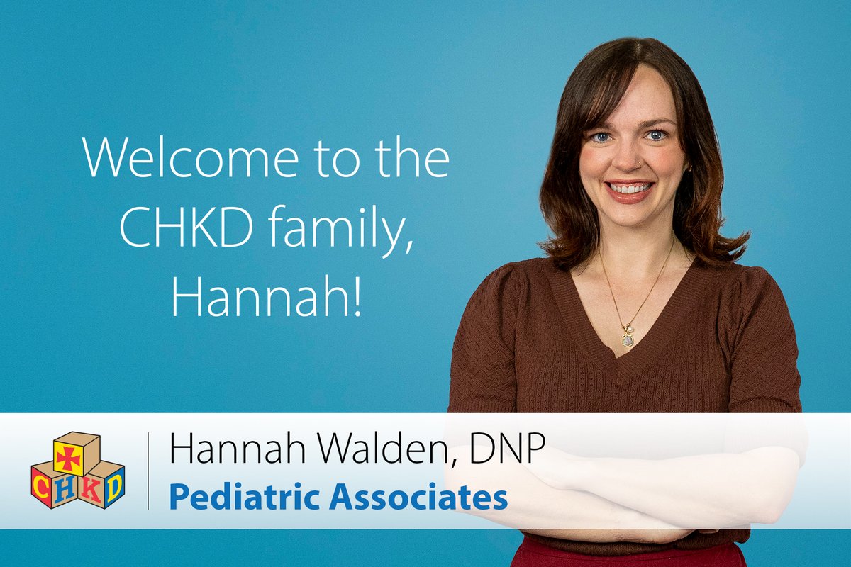 _CHKD's tweet photo. Meet Hannah Walden, DNP, from Pediatric Associates ➡️ https://t.co/4ZJE6hX361.

#CHKD #TeamCHKD #Pediatrics #HamptonRoads https://t.co/2tpqKLjYG5