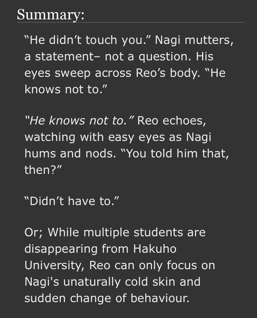 K0mak1i's tweet photo. NEW CHAPTER OF WHITE NIGHT!! Vampire fic’s 3rd update..!..yay! Welcome to the possessive bloodsucker Nagi house #nagireo 

https://t.co/OMrOVp1pDB https://t.co/7Tla7p2RpZ