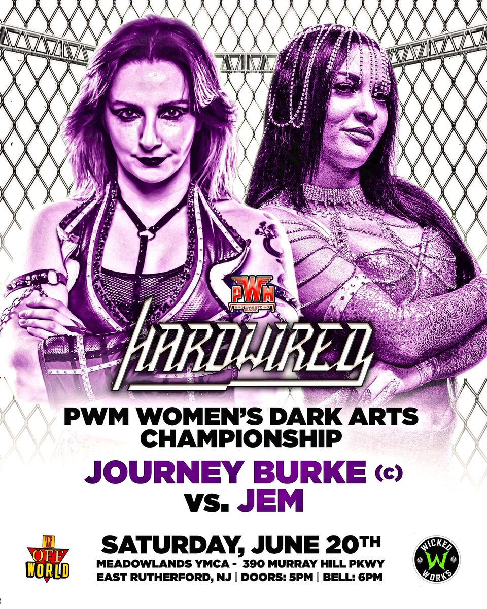 WrestlingMagic's tweet photo. New Match Announcement! 

New and First Ever PWM Women’s Dark Arts Champion @JourneyBurke will defend her newly won title for the very first time against the returning Jem! 

🎟️ https://t.co/KlqFXIUAtQ
#ThisIsMagic https://t.co/VrTQ0nsTpv