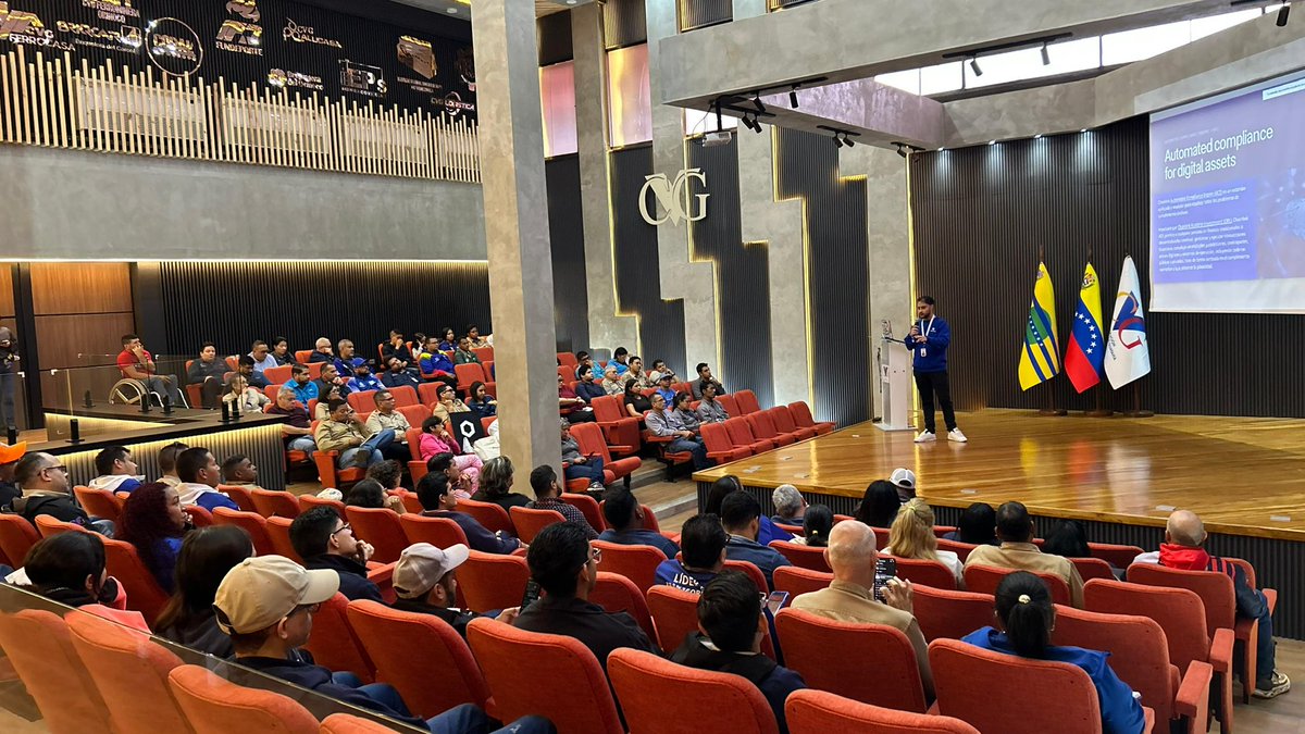 Space4Build's tweet photo. @arbitrum @ethereum @chainlink @SmartContract @arbitrum_esp @ArbitrumDevs @hummusonrails At our last meetup, Blockchain technology was presented to 80 managers and technology directors from the 34 companies that are part of @CVG_Oficial and the Ministry of Industries and Mining. Thanks for your support 🤝🏼

Let's continue building an onchain future🌟 https://t.co/2j4nBiCEvK