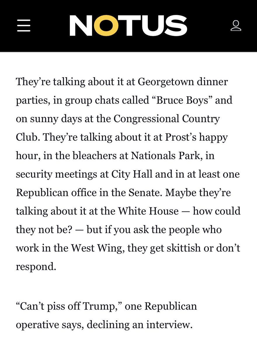 Sam4TR's tweet photo. For some Republicans, there’s only one Boss. 

I wrote about the Bruce Springsteen fans struggling with his “No Kings” tour, a direct, defiant, three-hour salvo against Donald Trump and his administration.

My first story @NOTUSreports 🔗⬇️ https://t.co/MoHKHU8PGk