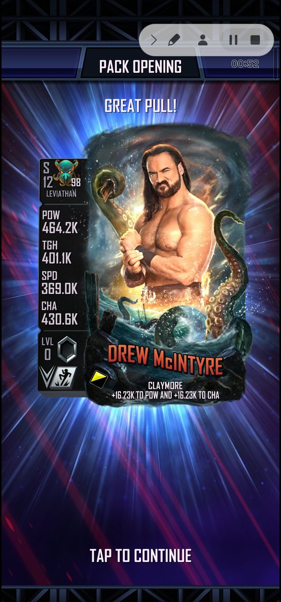 TylerTitanspear's tweet photo. My Leviathan Freebies Wooo #WweSupercard https://t.co/CPyC3NsjsU