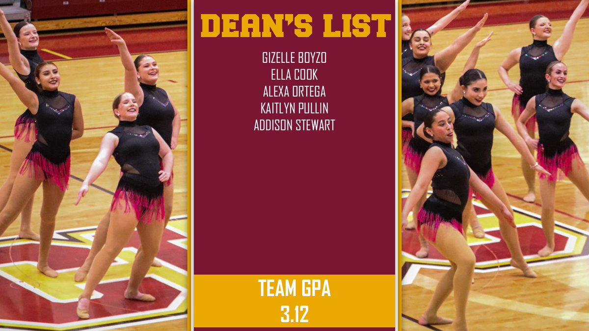 CUCDanceCheer's tweet photo. Huge congratulations to all our incredible athletes who crushed it in the classroom and on the floor and made the Dean’s List! https://t.co/uNX80ycJIE