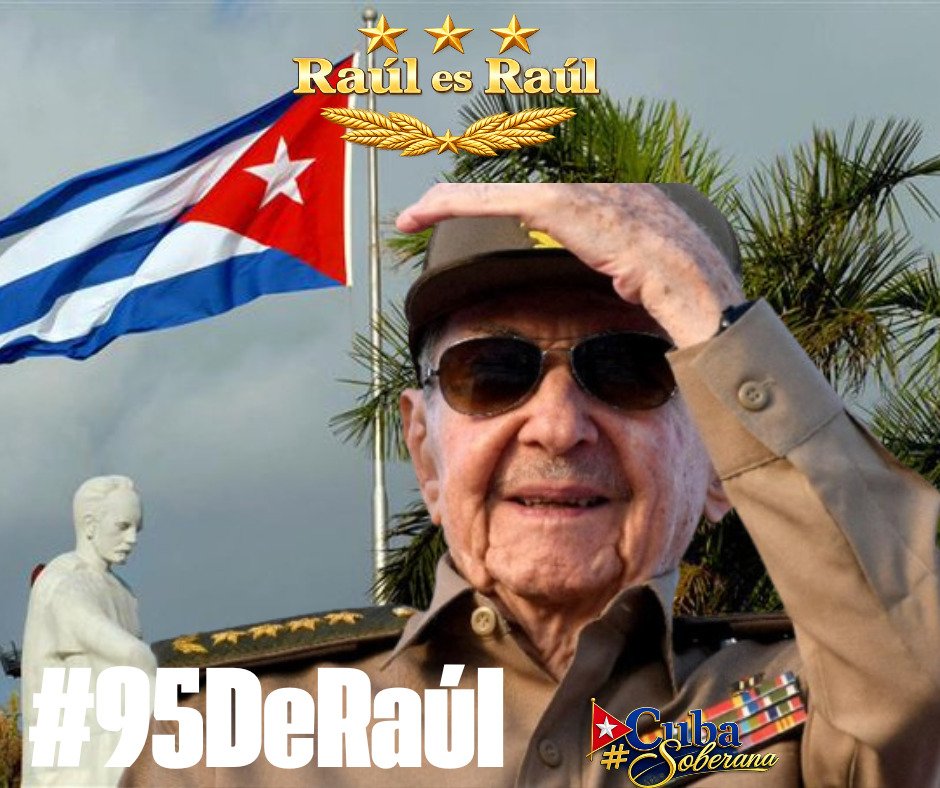 CubaMined's tweet photo. 🇨🇺 Los educadores cubanos respaldamos al líder histórico de la Revolución, Raúl Castro, por su ejemplo de lealtad, modestia y entrega a la Patria. Gracias a su visión, la educación sigue siendo un pilar de justicia y soberanía.
#RaúlEsRaúl 
#CubaQuierePaz 
#CubaMined https://t.co/xtq8ymH9dK