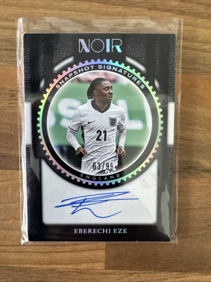 GoonerGoods's tweet photo. 2024-25 Panini Noir Eberechi Eze Auto Numbered /99 England and  Autograph  
🔗 https://t.co/cCCwYWA6Ez  
 #ad https://t.co/00dYDHJhAk