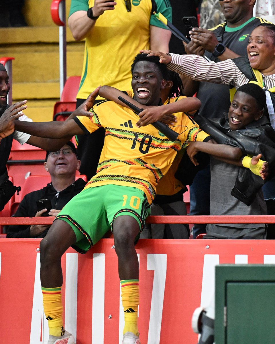 CAFCofficial's tweet photo. Kaheim gets on the scoresheet for Jamaica at The Valley! 🇯🇲🙌

#cafc https://t.co/mTq0Ntw6tW