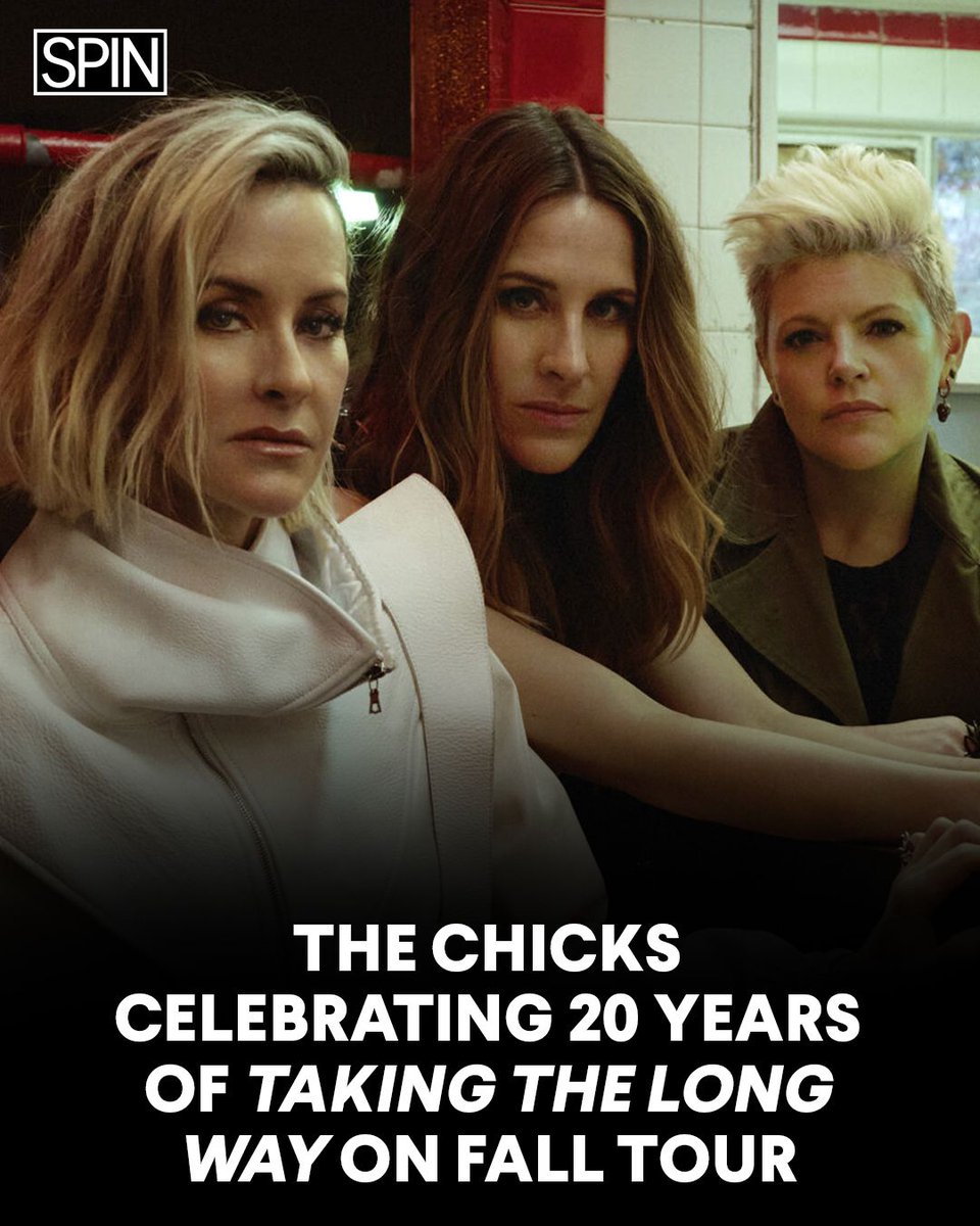 SPIN's tweet photo. Twenty years after Taking the Long Way turned backlash into a defiant comeback statement, the Chicks are taking the album back on the road. @thechicks 

https://t.co/1MfjJfHkKd https://t.co/JgBk38TAlU