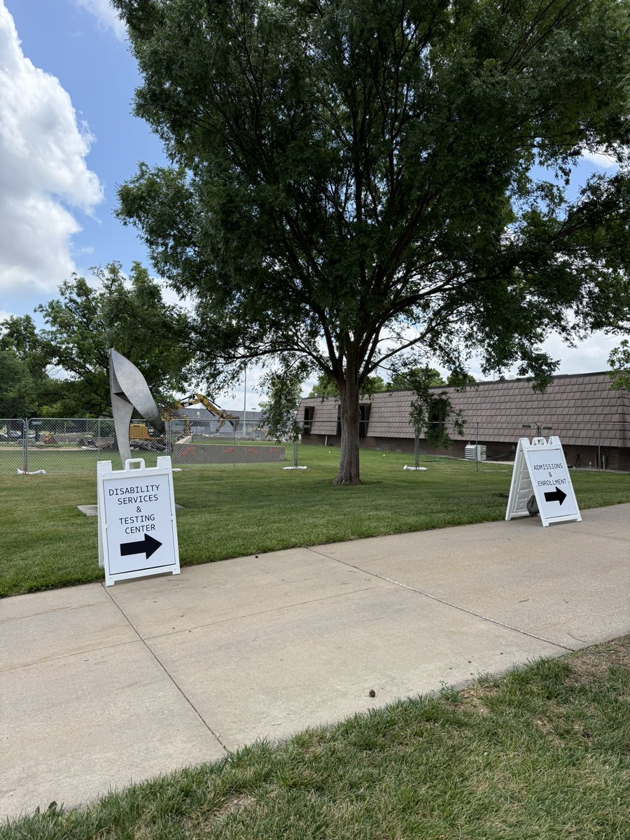 ButlerCC's tweet photo. Pardon the mess… we’re building something great! 👀 Our El Dorado campus is OPEN and ready to serve students, and we can’t wait for you to see what’s coming. 💜

In the meantime, please follow the signs to enter the 600 building through the West entrance. https://t.co/7FUHZJVSa6