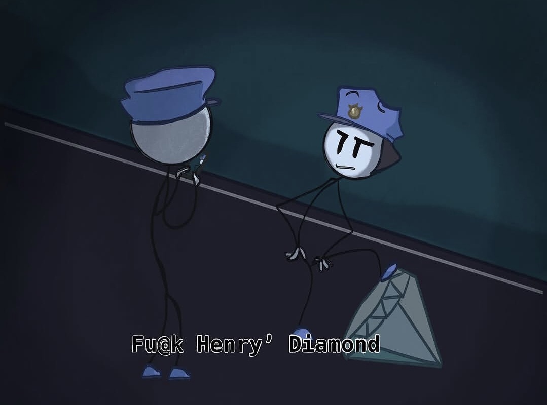 TheSse0niSide's tweet photo. Old Johnny and Rupert meme redraw from my THSC phase 💀✨
Yes, it was the “fuck cops” meme 😭

#HenryStickmin #THSC #Fanart https://t.co/HRajifCZeq