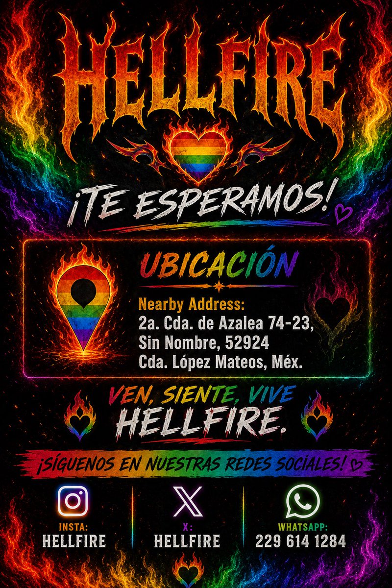 hellfire2205's tweet photo. Los esperamos este fin de semana en nuestra Inauguración!! 🥵 https://t.co/drKRHJX4Mu