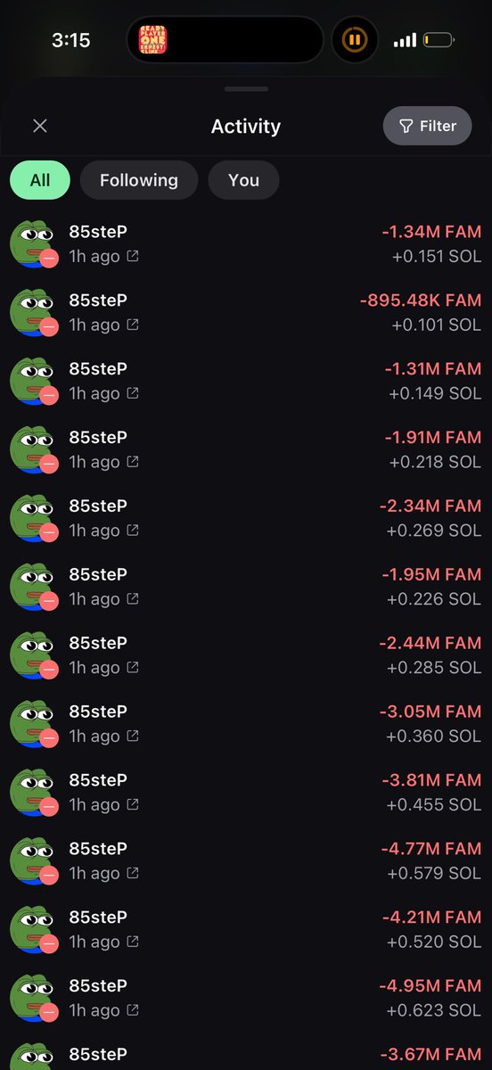 memecoinfamily_'s tweet photo. This is why we have to go slow. Someone bought 4% of the family and was waiting to dump.

If you search his wallet address, this isn’t the first time he has tried to pump and dump on a community. 

85stePJfUSAAt42QtMPZewfae2m3PR4XUUeptppon7tA https://t.co/lnIsmkdu7o