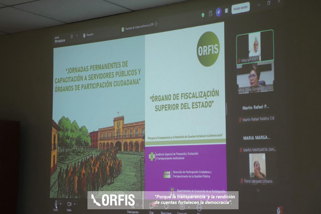 ORFIS_VER's tweet photo. Con el objetivo de coadyuvar de manera coordinada en la formación de los ayuntamientos del Estado, el #ORFIS a través de la Auditora General Mtra. @DeliaGlezCobos impartió las Jornadas Permanentes de Capacitación a Servidores Públicos y Órganos de Participación Ciudadana. https://t.co/3eCDRDco8c